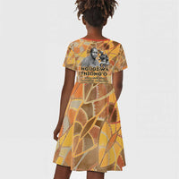Ngugi wa Thiong O Kid Short Sleeve Dress African Literary Icon Portrait Cultural Revival - Wonder Print Shop