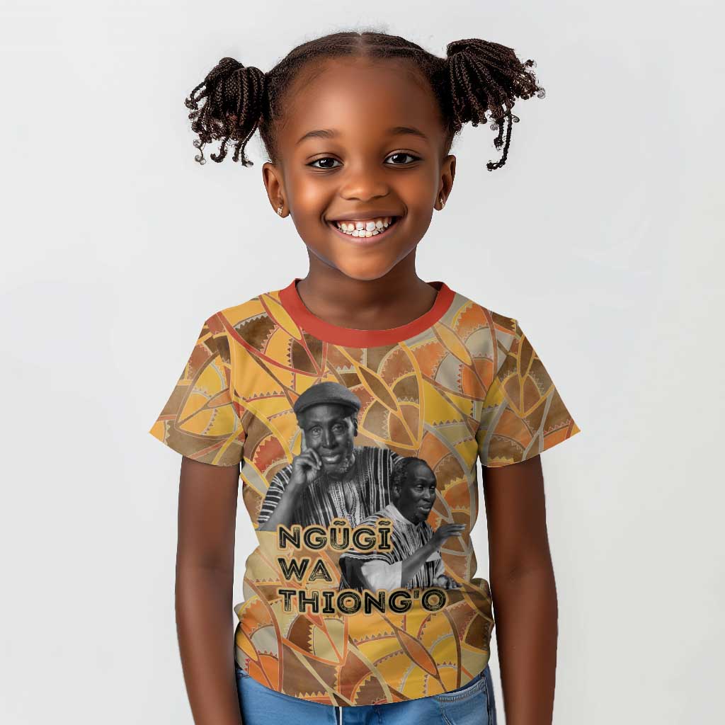 Ngugi wa Thiong O Kid T shirt African Literary Icon Portrait Cultural Revival - Wonder Print Shop