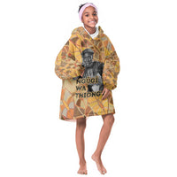 Ngugi wa Thiong O Kid Wearable Blanket Hoodie African Literary Icon Portrait Cultural Revival - Wonder Print Shop