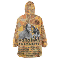 Ngugi wa Thiong O Kid Wearable Blanket Hoodie African Literary Icon Portrait Cultural Revival - Wonder Print Shop