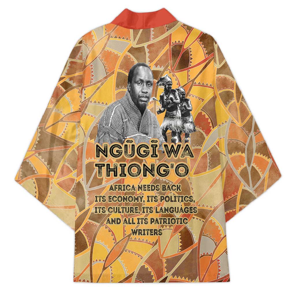 Ngugi wa Thiong O Kimono African Literary Icon Portrait Cultural Revival - Wonder Print Shop
