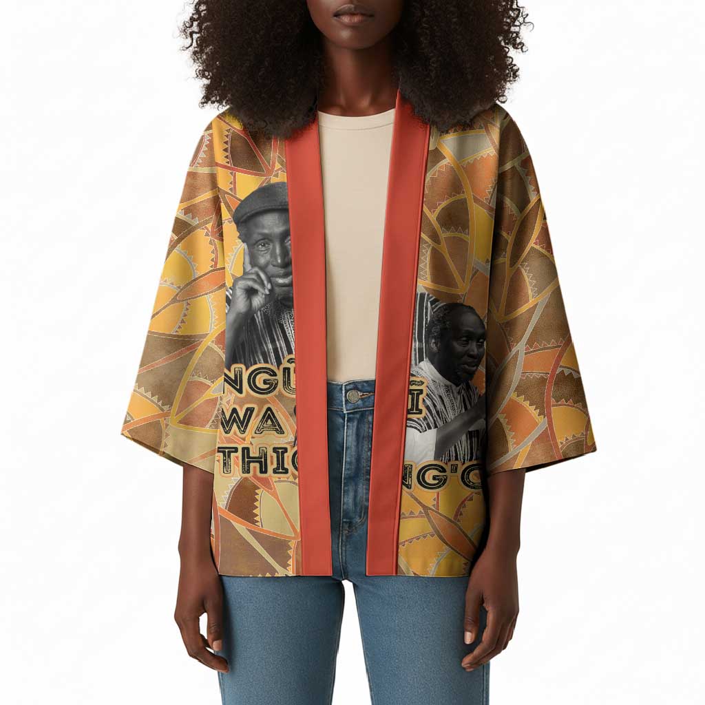 Ngugi wa Thiong O Kimono African Literary Icon Portrait Cultural Revival - Wonder Print Shop