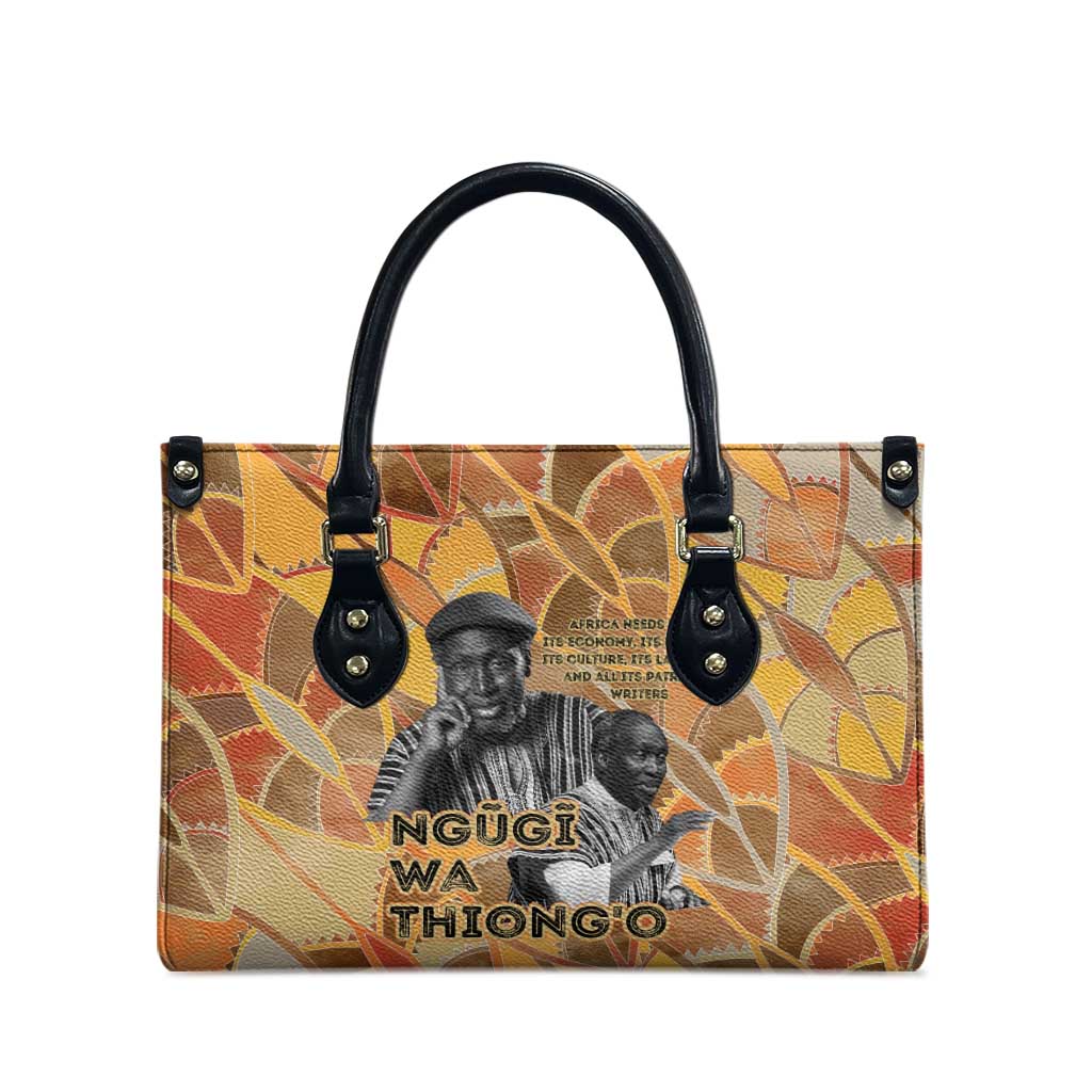 Ngugi wa Thiong O Leather Bag African Literary Icon Portrait Cultural Revival - Wonder Print Shop