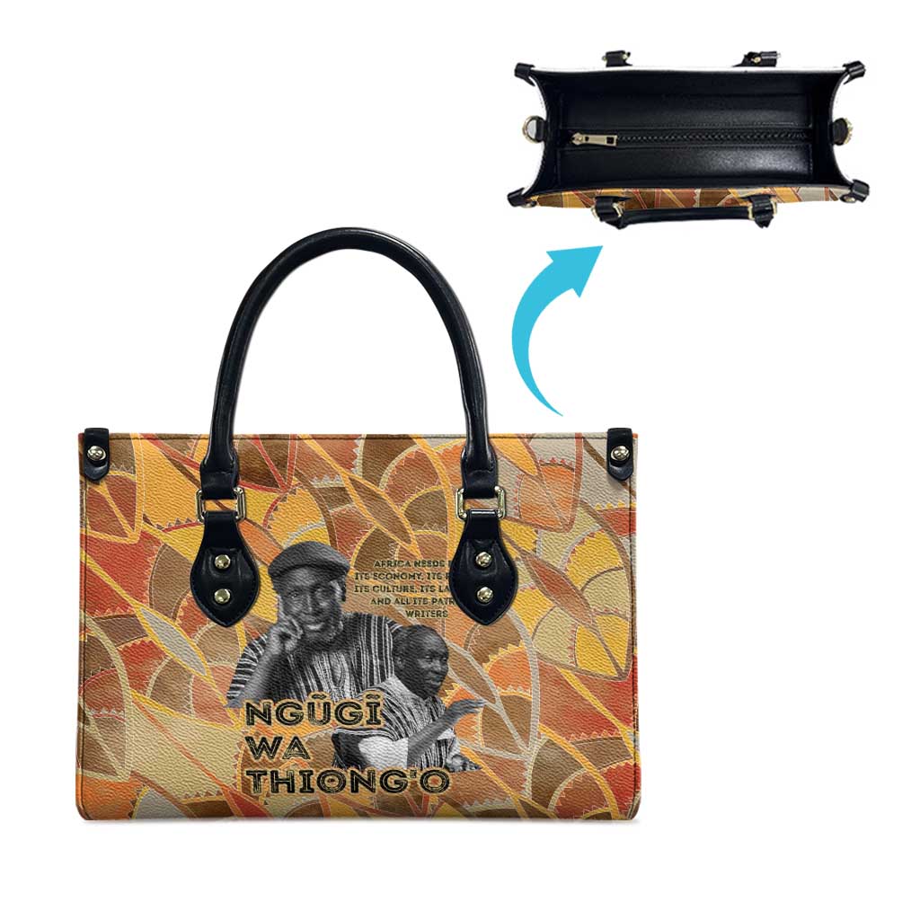 Ngugi wa Thiong O Leather Bag African Literary Icon Portrait Cultural Revival - Wonder Print Shop
