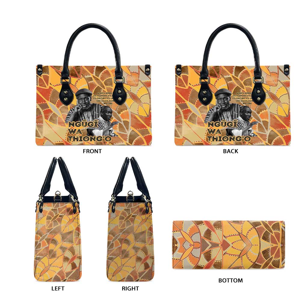 Ngugi wa Thiong O Leather Bag African Literary Icon Portrait Cultural Revival - Wonder Print Shop