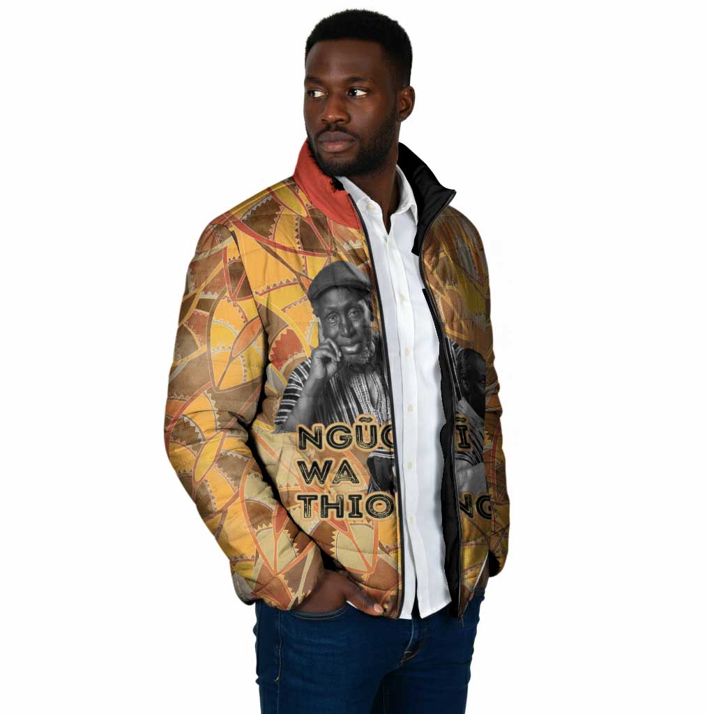 Ngugi wa Thiong O Padded Jacket African Literary Icon Portrait Cultural Revival - Wonder Print Shop