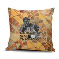 Ngugi wa Thiong O Pillow Cover African Literary Icon Portrait Cultural Revival - Wonder Print Shop