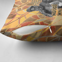 Ngugi wa Thiong O Pillow Cover African Literary Icon Portrait Cultural Revival - Wonder Print Shop