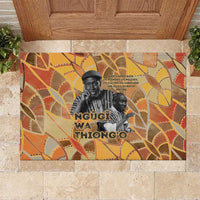 Ngugi wa Thiong O Rubber Doormat African Literary Icon Portrait Cultural Revival - Wonder Print Shop