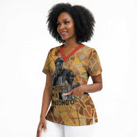 Ngugi wa Thiong O Scrub Top African Literary Icon Portrait Cultural Revival - Wonder Print Shop