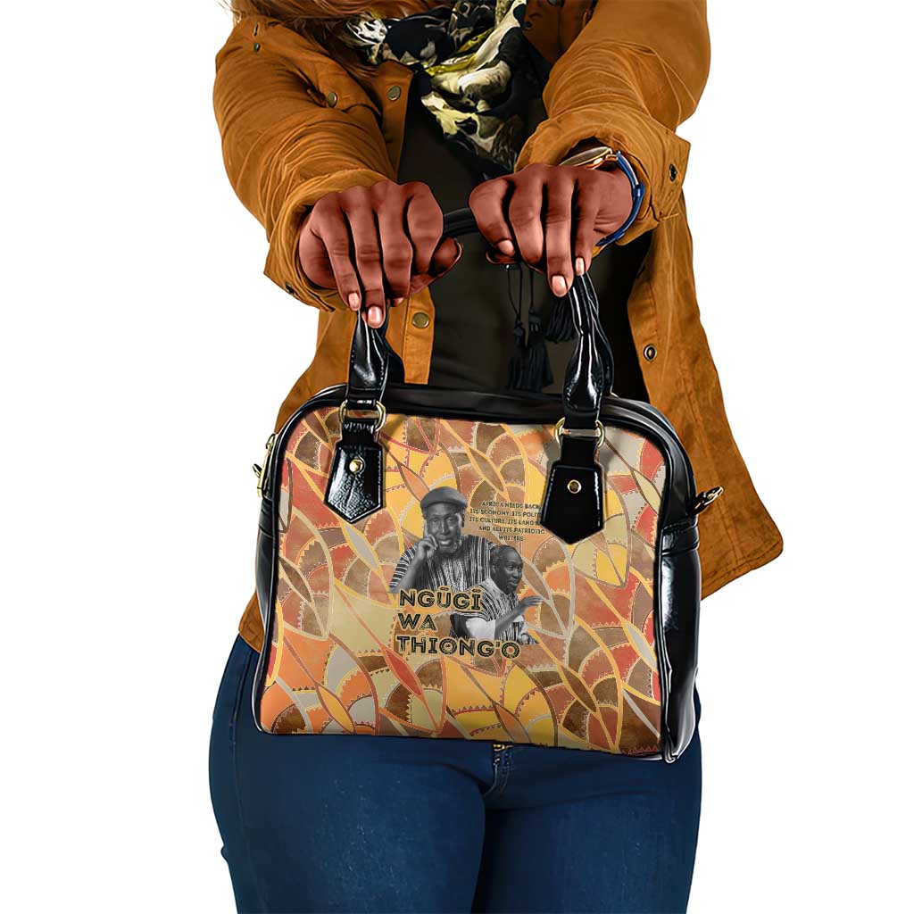 Ngugi wa Thiong O Shoulder Handbag African Literary Icon Portrait Cultural Revival - Wonder Print Shop