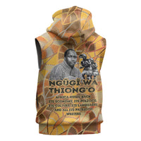 Ngugi wa Thiong O Sleeveless Hoodie African Literary Icon Portrait Cultural Revival - Wonder Print Shop