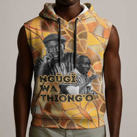 Ngugi wa Thiong O Sleeveless Hoodie African Literary Icon Portrait Cultural Revival - Wonder Print Shop