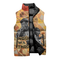 Ngugi wa Thiong O Sleeveless Puffer Jacket African Literary Icon Portrait Cultural Revival - Wonder Print Shop