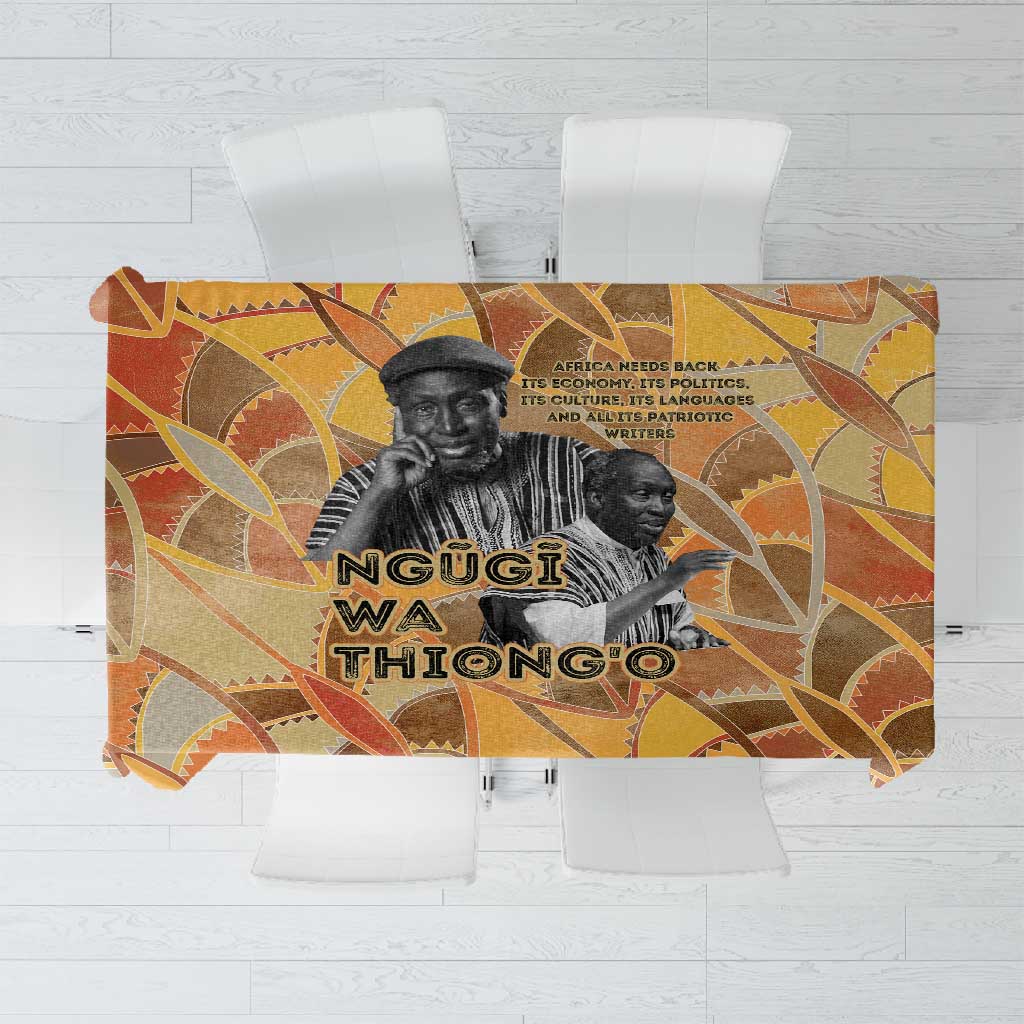 Ngugi wa Thiong O Tablecloth African Literary Icon Portrait Cultural Revival - Wonder Print Shop