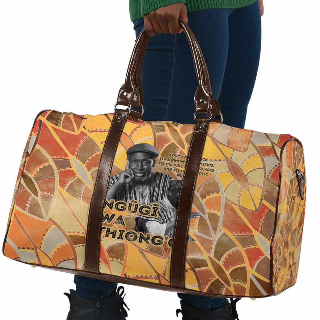 Ngugi wa Thiong O Travel Bag African Literary Icon Portrait Cultural Revival - Wonder Print Shop