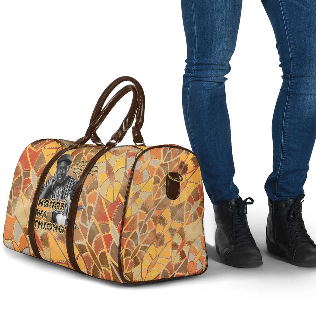 Ngugi wa Thiong O Travel Bag African Literary Icon Portrait Cultural Revival - Wonder Print Shop