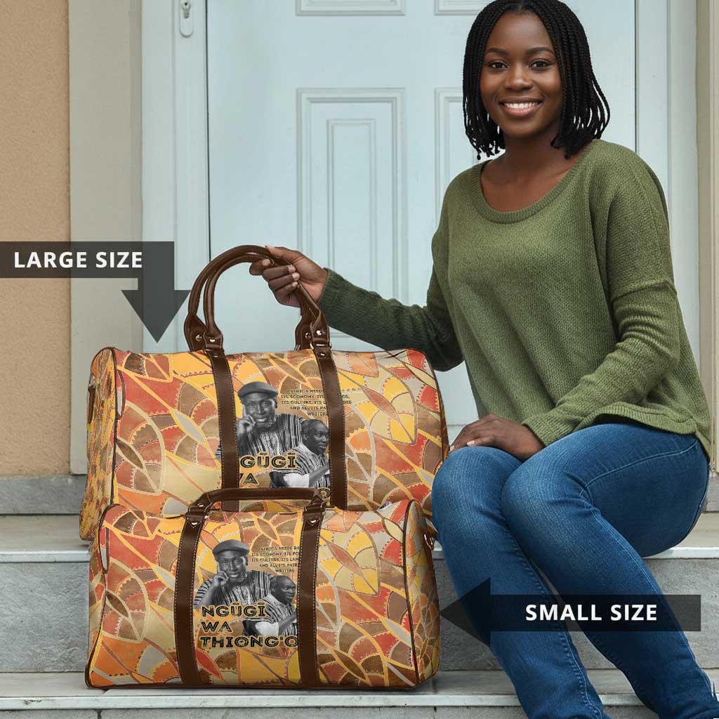 Ngugi wa Thiong O Travel Bag African Literary Icon Portrait Cultural Revival - Wonder Print Shop