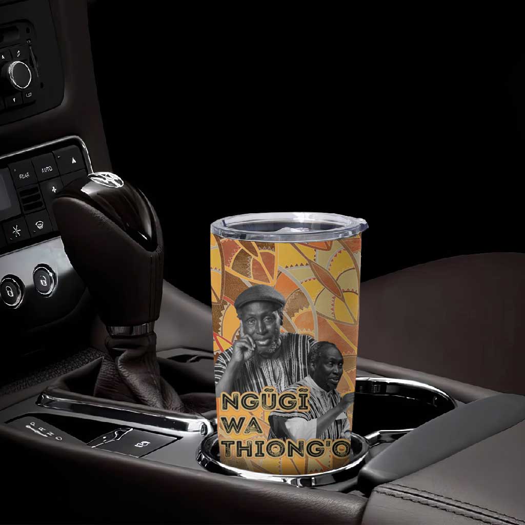 Ngugi wa Thiong O Tumbler Cup African Literary Icon Portrait Cultural Revival - Wonder Print Shop