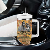 Ngugi wa Thiong O Tumbler With Handle African Literary Icon Portrait Cultural Revival - Wonder Print Shop