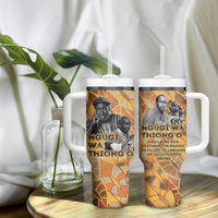 Ngugi wa Thiong O Tumbler With Handle African Literary Icon Portrait Cultural Revival - Wonder Print Shop