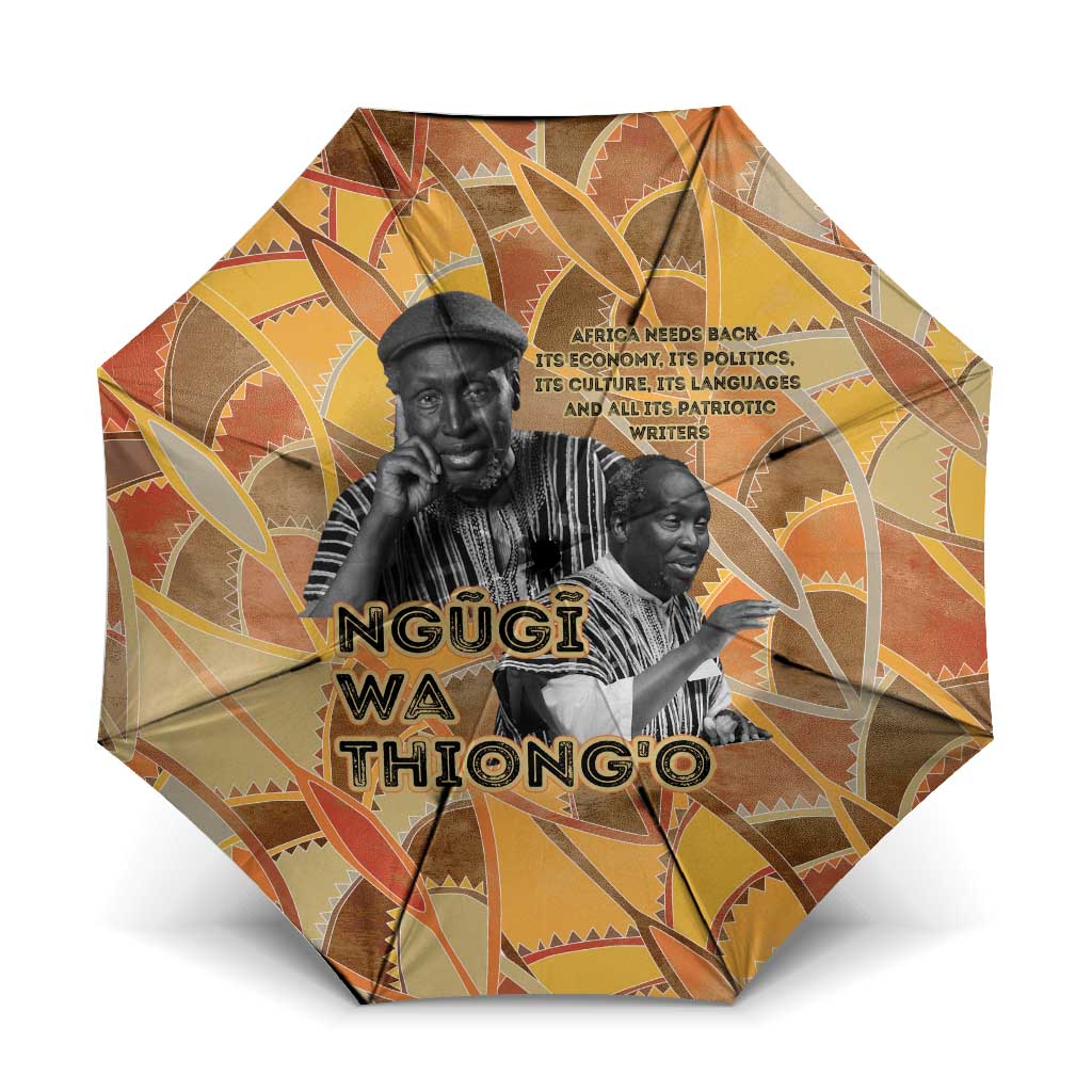 Ngugi wa Thiong O Umbrella African Literary Icon Portrait Cultural Revival - Wonder Print Shop