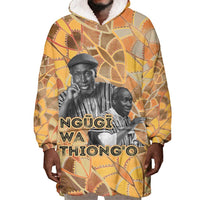 Ngugi wa Thiong O Wearable Blanket Hoodie African Literary Icon Portrait Cultural Revival - Wonder Print Shop
