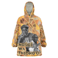 Ngugi wa Thiong O Wearable Blanket Hoodie African Literary Icon Portrait Cultural Revival - Wonder Print Shop