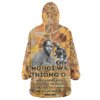 Ngugi wa Thiong O Wearable Blanket Hoodie African Literary Icon Portrait Cultural Revival - Wonder Print Shop