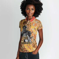 Ngugi wa Thiong O Women Polo Shirt African Literary Icon Portrait Cultural Revival - Wonder Print Shop
