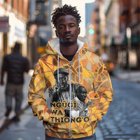 Ngugi wa Thiong O Zip Hoodie African Literary Icon Portrait Cultural Revival - Wonder Print Shop