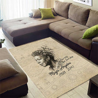 Maya Angelou Area Rug I Know Why The Caged Bird Sings - Wonder Print Shop