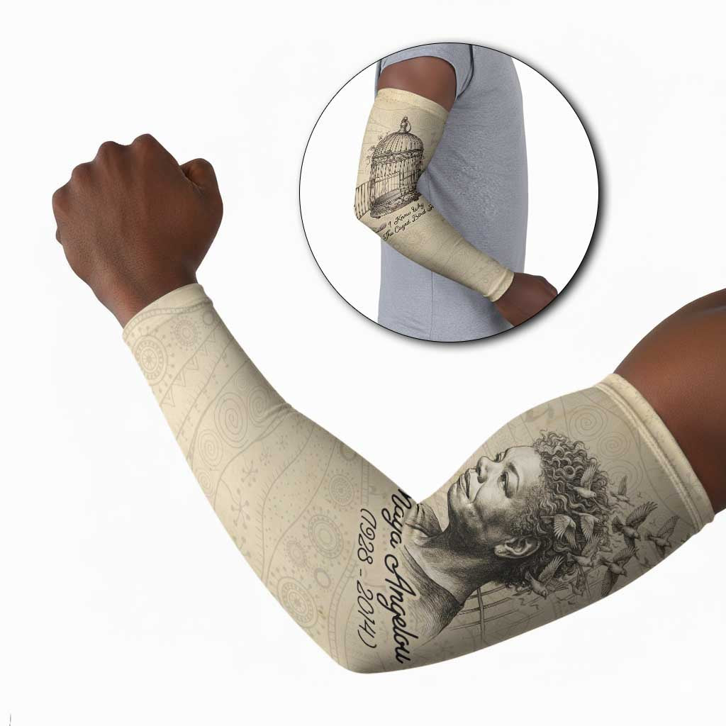 Maya Angelou Arm Sleeves I Know Why The Caged Bird Sings - Wonder Print Shop
