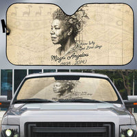 Maya Angelou Auto Sun Shade I Know Why The Caged Bird Sings - Wonder Print Shop