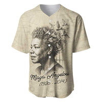 Maya Angelou Baseball Jersey I Know Why The Caged Bird Sings - Wonder Print Shop