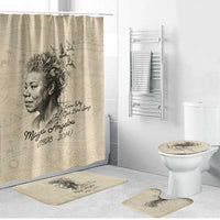 Maya Angelou Bathroom Set I Know Why The Caged Bird Sings - Wonder Print Shop