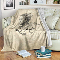 Maya Angelou Blanket I Know Why The Caged Bird Sings - Wonder Print Shop