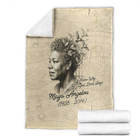 Maya Angelou Blanket I Know Why The Caged Bird Sings - Wonder Print Shop
