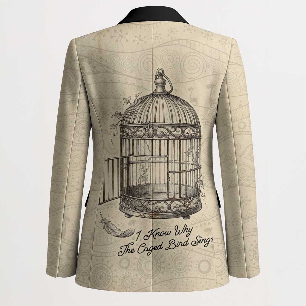Maya Angelou Blazer I Know Why The Caged Bird Sings - Wonder Print Shop