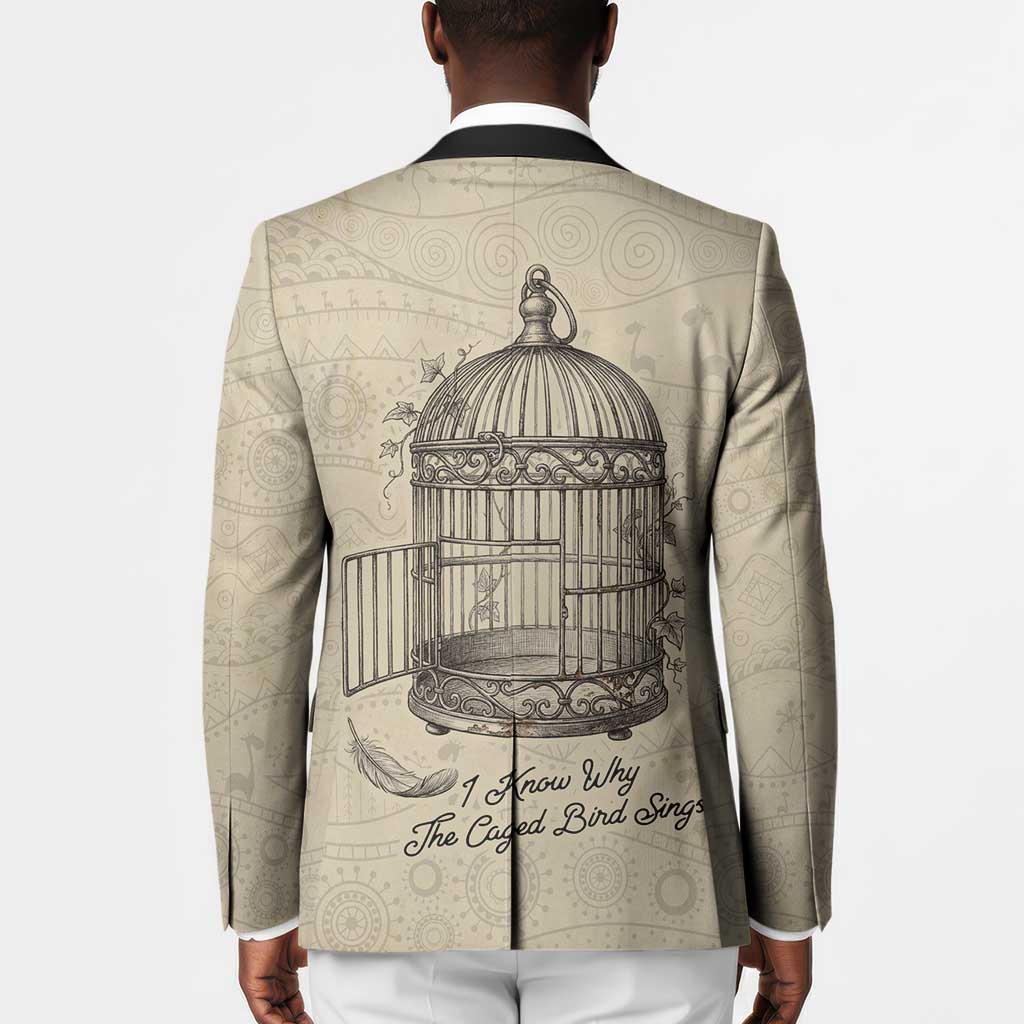 Maya Angelou Blazer I Know Why The Caged Bird Sings - Wonder Print Shop