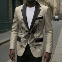 Maya Angelou Blazer I Know Why The Caged Bird Sings - Wonder Print Shop