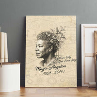 Maya Angelou Canvas Wall Art I Know Why The Caged Bird Sings - Wonder Print Shop