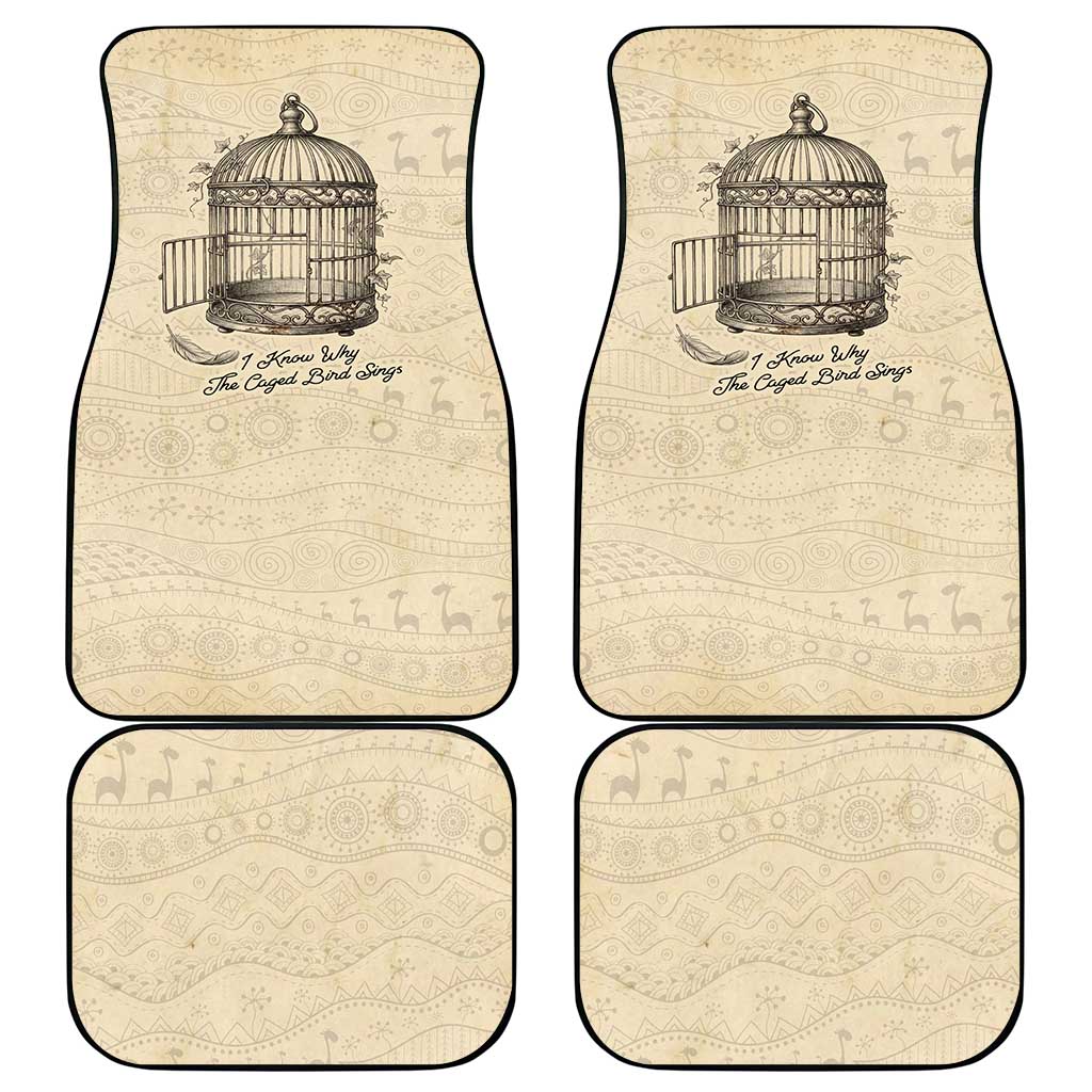 Maya Angelou Car Mats I Know Why The Caged Bird Sings - Wonder Print Shop