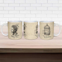 Maya Angelou Ceramic Mug I Know Why The Caged Bird Sings - Wonder Print Shop
