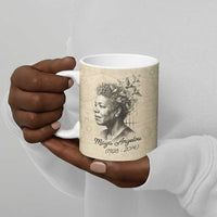 Maya Angelou Ceramic Mug I Know Why The Caged Bird Sings - Wonder Print Shop