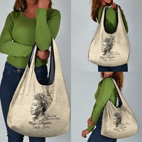 Maya Angelou Grocery Bag I Know Why The Caged Bird Sings - Wonder Print Shop