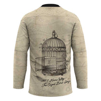 Maya Angelou Hockey Jersey I Know Why The Caged Bird Sings - Wonder Print Shop
