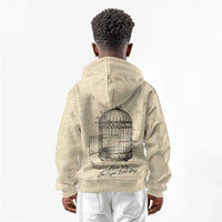 Maya Angelou Kid Hoodie I Know Why The Caged Bird Sings - Wonder Print Shop