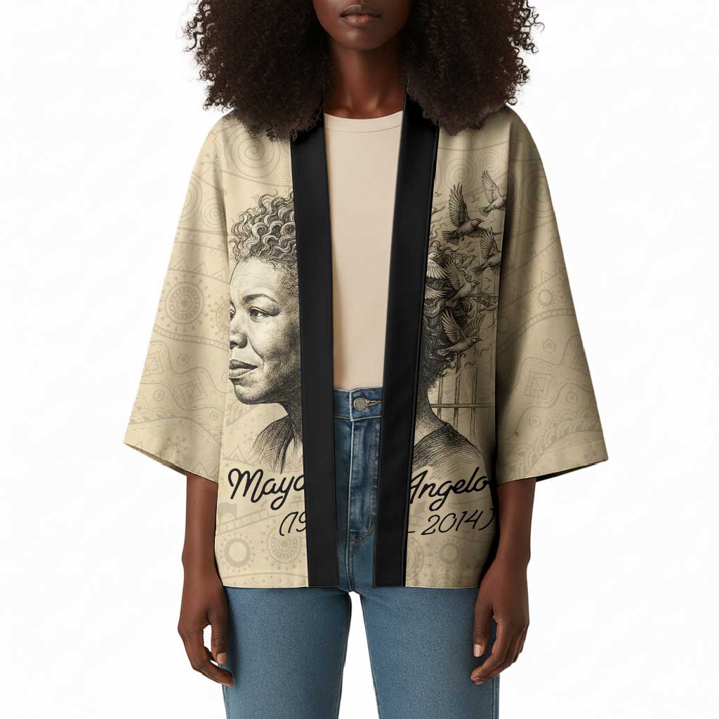 Maya Angelou Kimono I Know Why The Caged Bird Sings - Wonder Print Shop