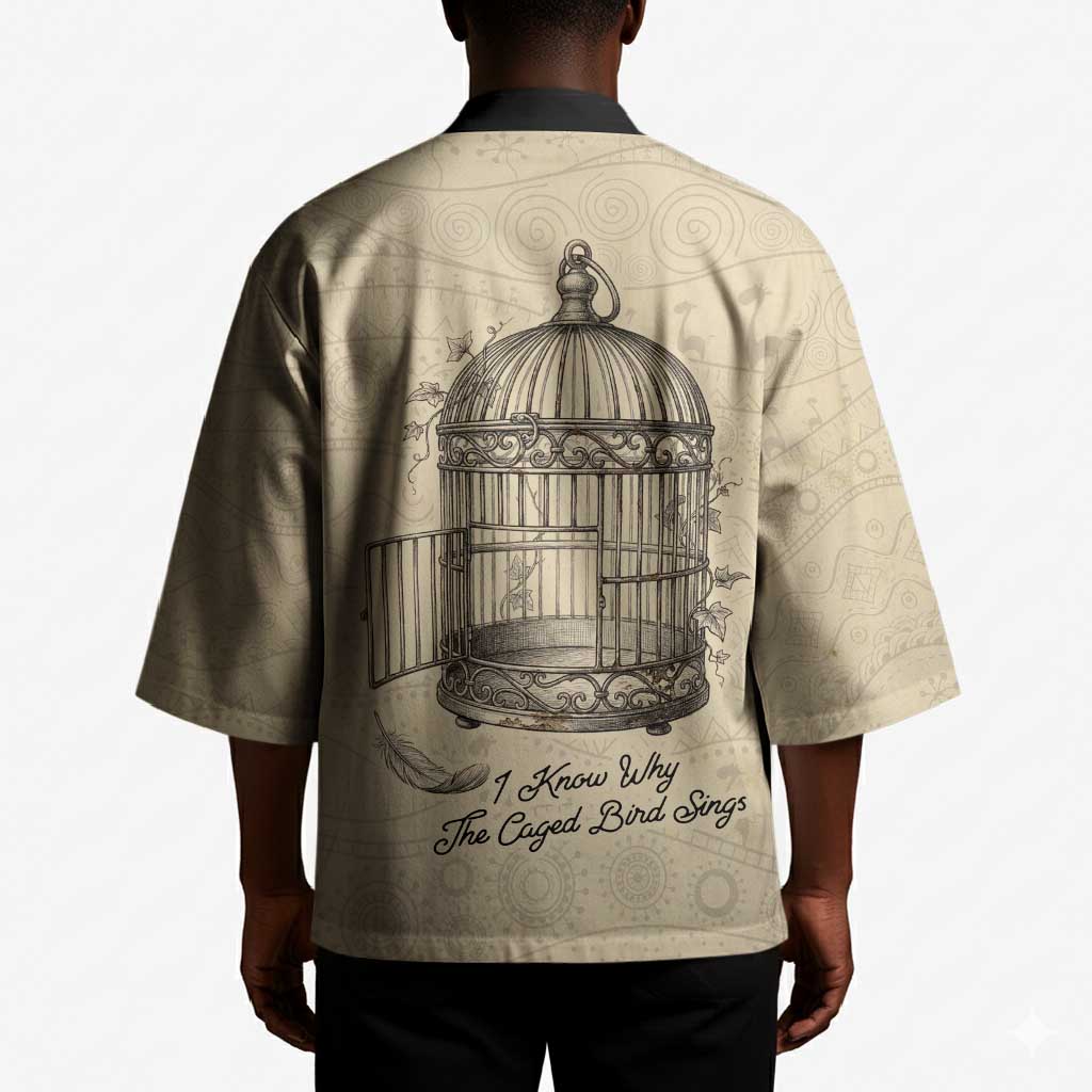 Maya Angelou Kimono I Know Why The Caged Bird Sings - Wonder Print Shop